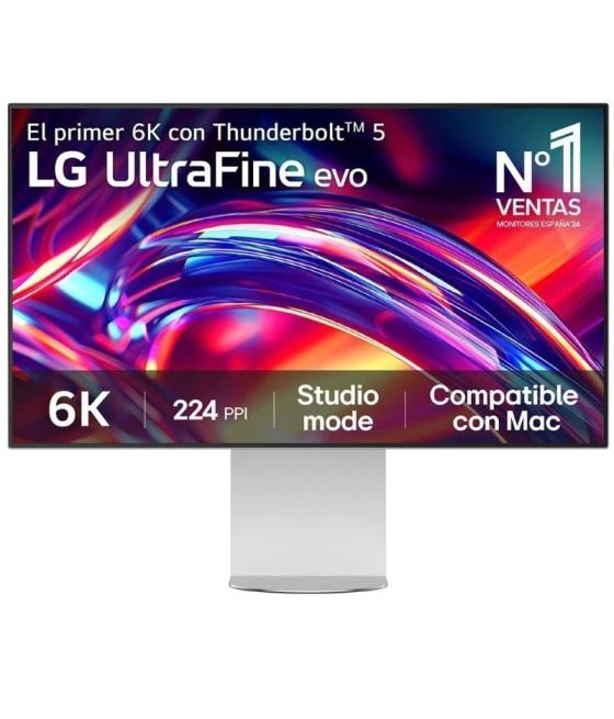 Monitor profesional lg ultrafine 32u990a-s 31.47'/ 6k/ multimedia/ regulable en altura/ plata y azul