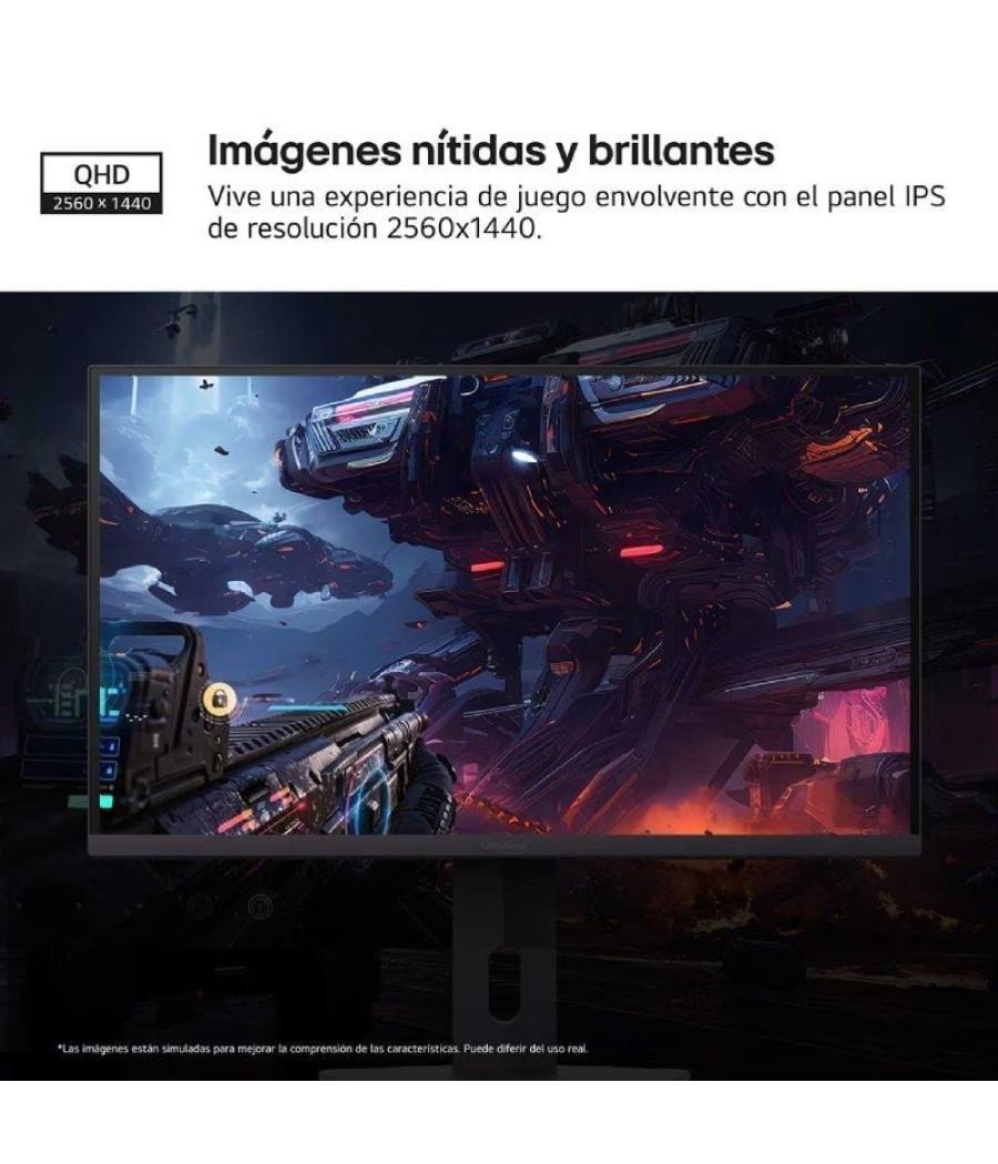 Monitor gaming lg ultragear 27g610a-b 27'/ qhd/ 1ms/ 200hz/ ips/ regulable en altura/ negro
