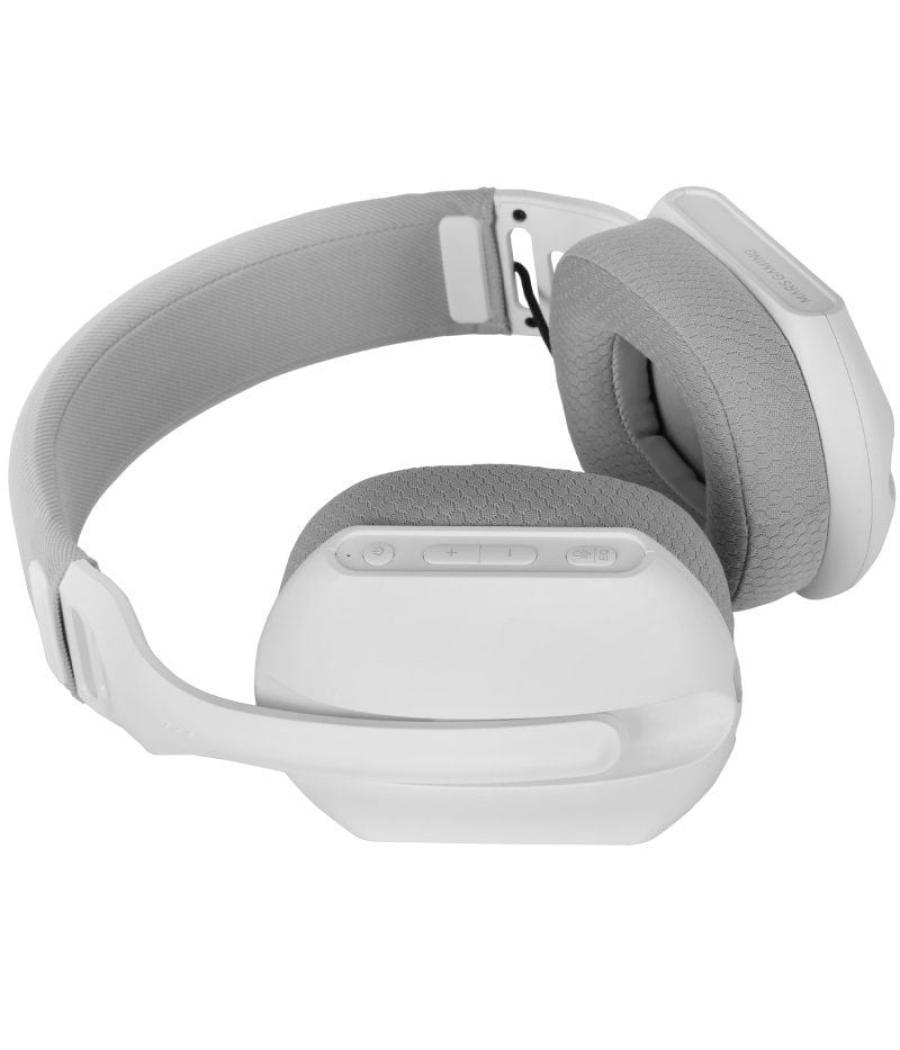 Auriculares gaming inalámbricos con micrófono mars gaming mhwpro/ jack 3.5/ bluetooth/ blancos