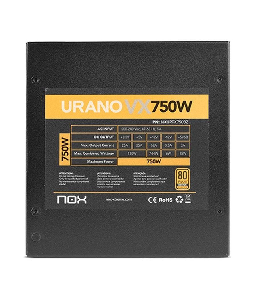 NOX Fuente Alimentación Urano VX 750W 80+ BRONZE - Imagen 5