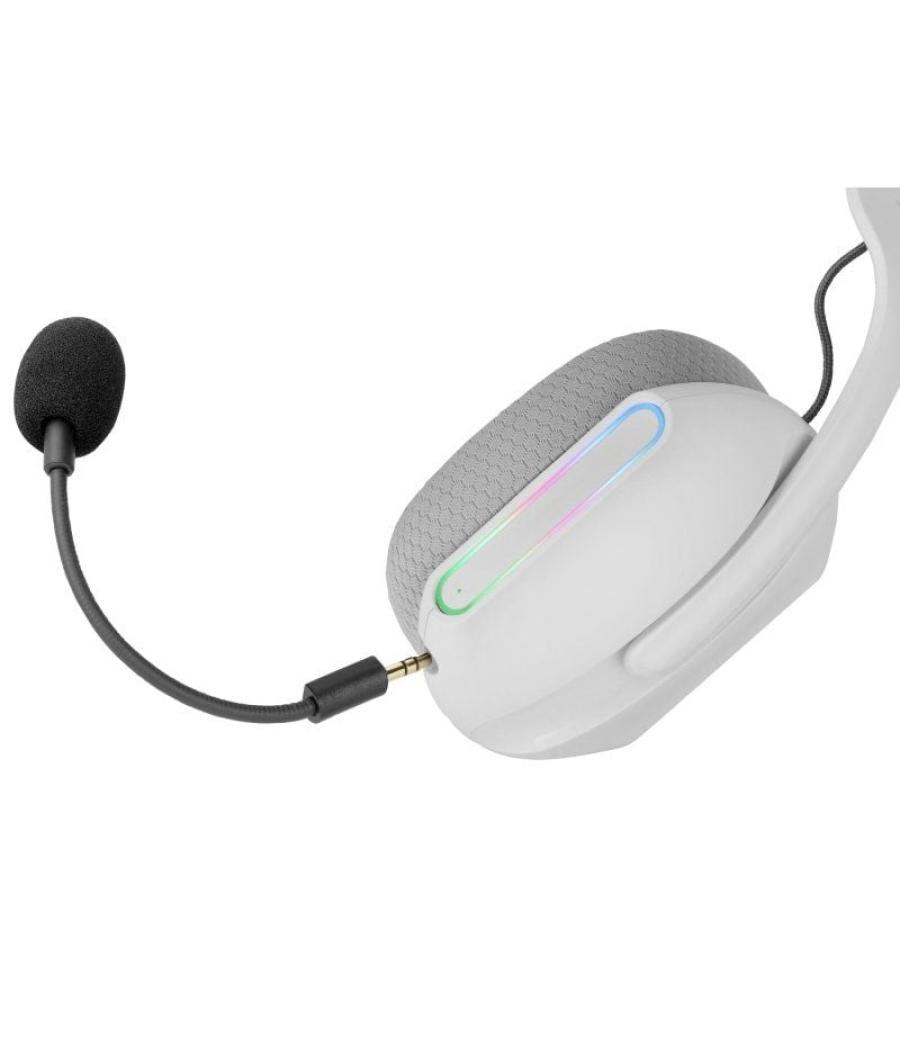Auriculares gaming inalámbricos con micrófono mars gaming mhwpro/ jack 3.5/ bluetooth/ blancos