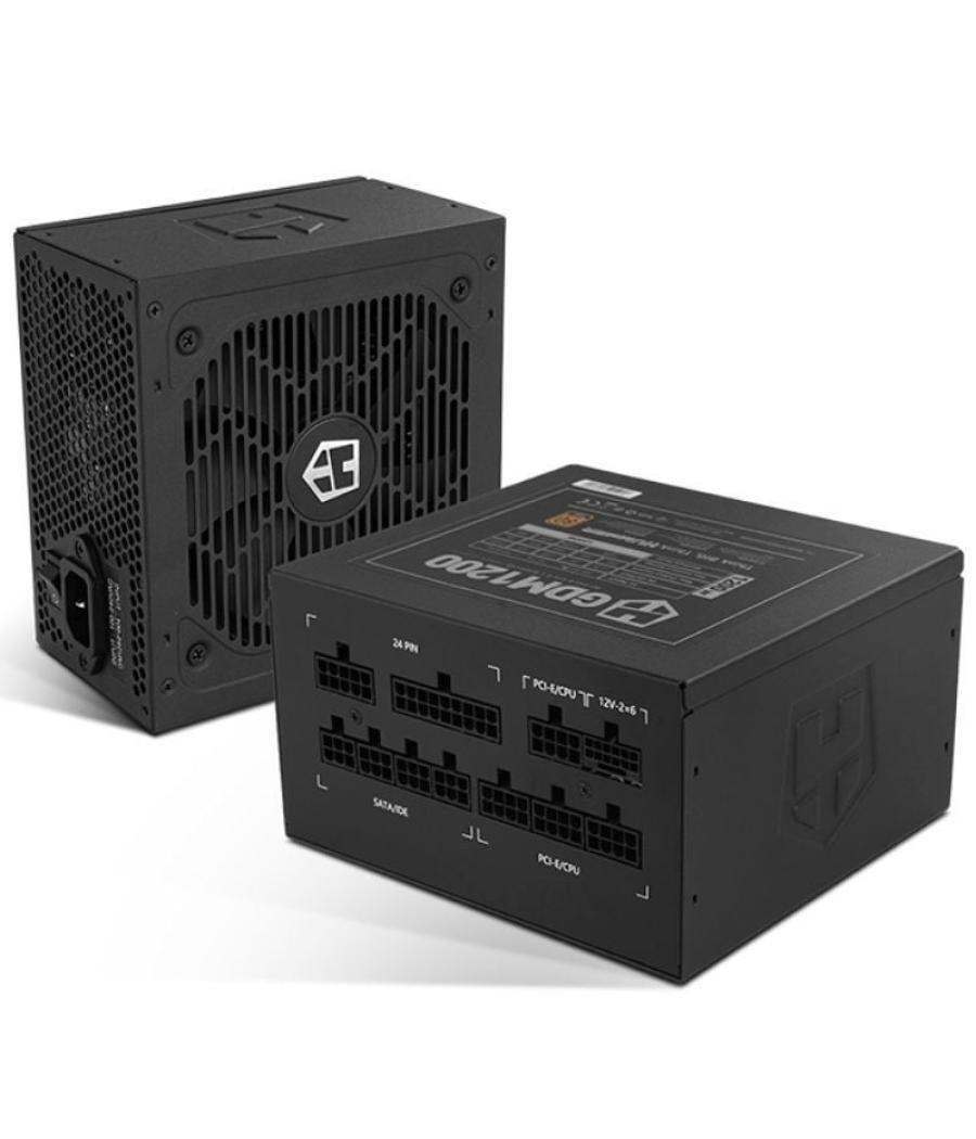 Fuente de alimentación nox hummer gdm/ 1200w/ ventilador 12cm/ 80 plus gold