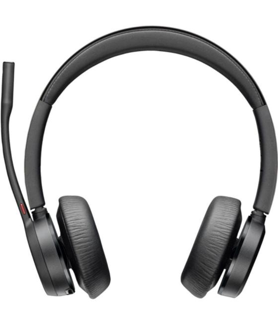 Auriculares inalámbricos poly voyager 4320 para microsoft teams + adaptador bt700/ con micrófono/ bluetooth/ negros