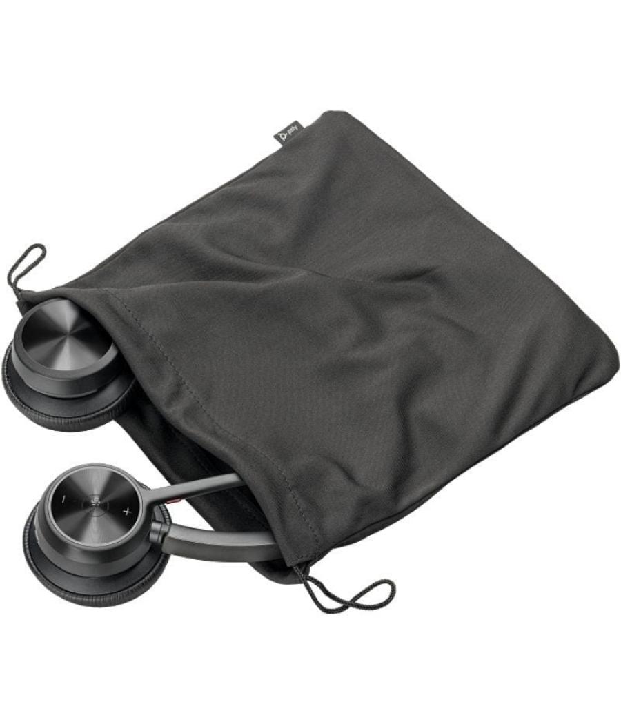 Auriculares inalámbricos poly voyager 4320 para microsoft teams + adaptador bt700/ con micrófono/ bluetooth/ negros