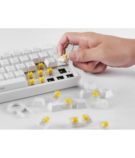 Teclado gaming mecánico mars gaming mkminipro/ switch azul/ blanco