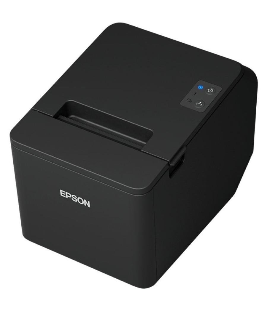 Impresora de tickets epson tm-t20iv/ ancho papel 80mm/ usb-rs232/ negra