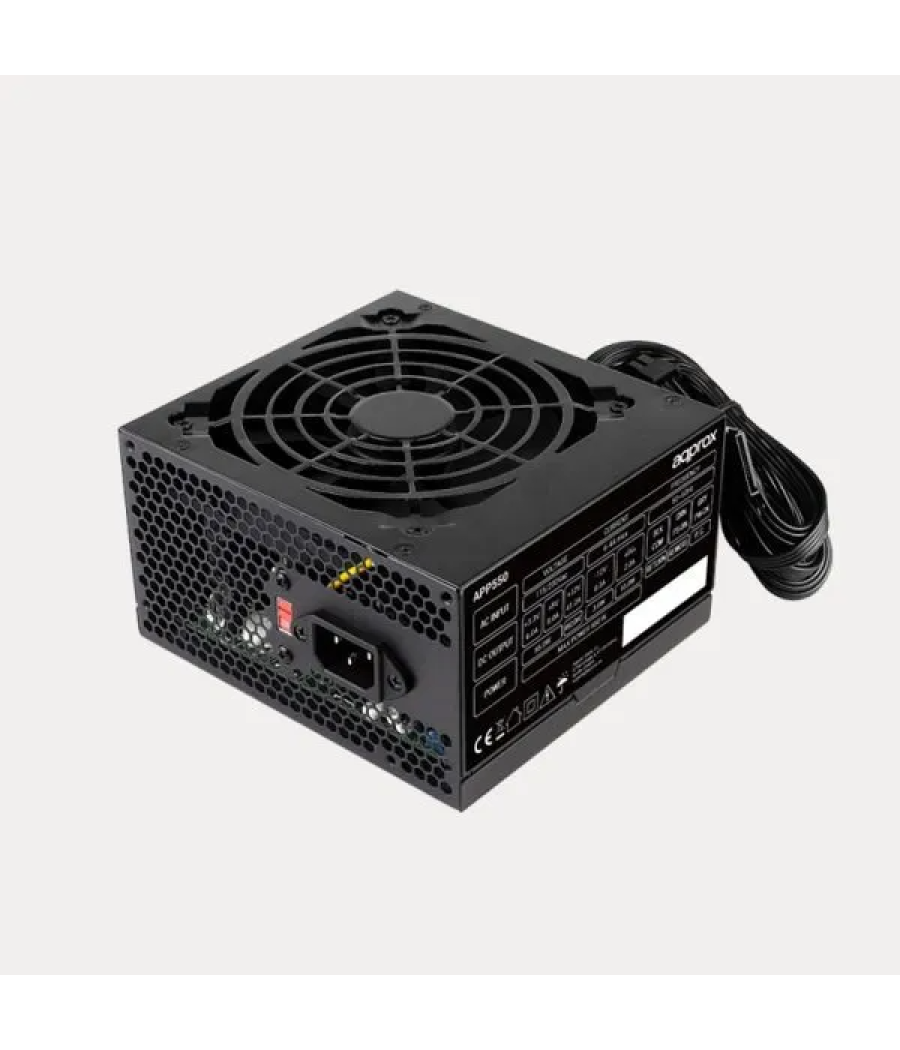 Fuente alim. atx 550w + cable negro con selector de voltaje approx