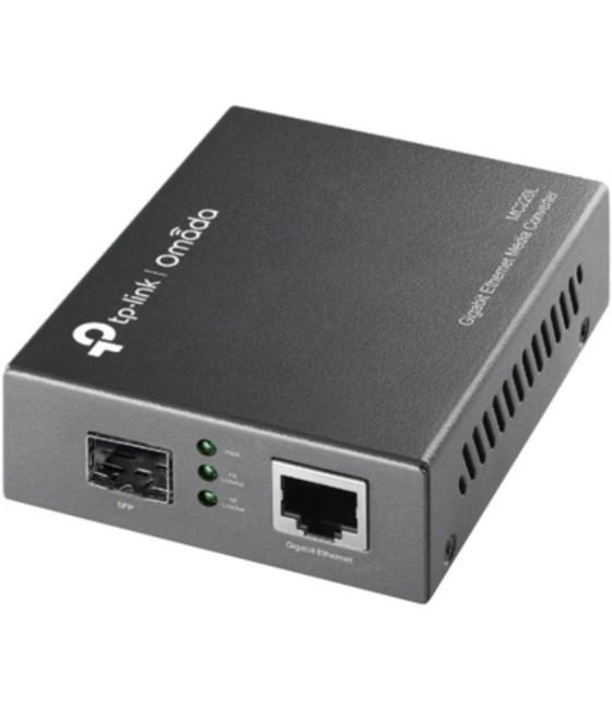 Conversor de medios gigabit tp-link mc220l/ 1 puerto/ rj-45 10/100/1000
