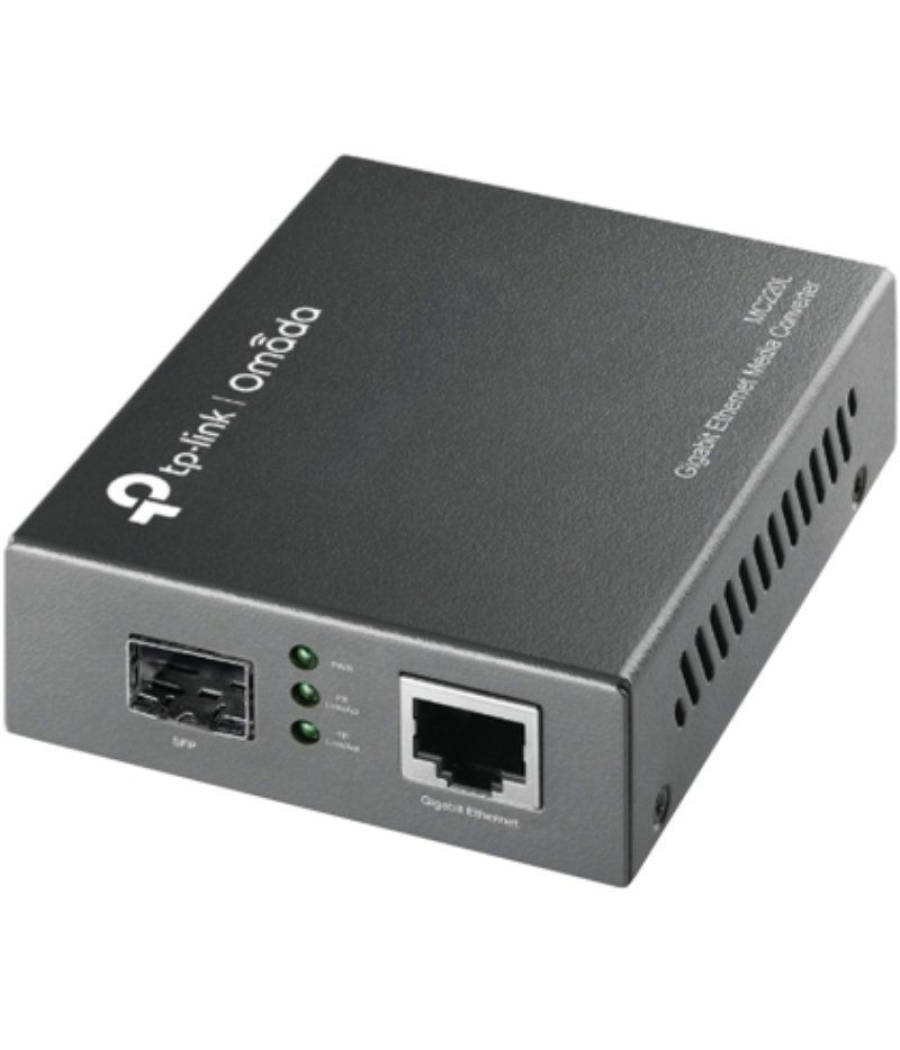 Conversor de medios gigabit tp-link mc220l/ 1 puerto/ rj-45 10/100/1000