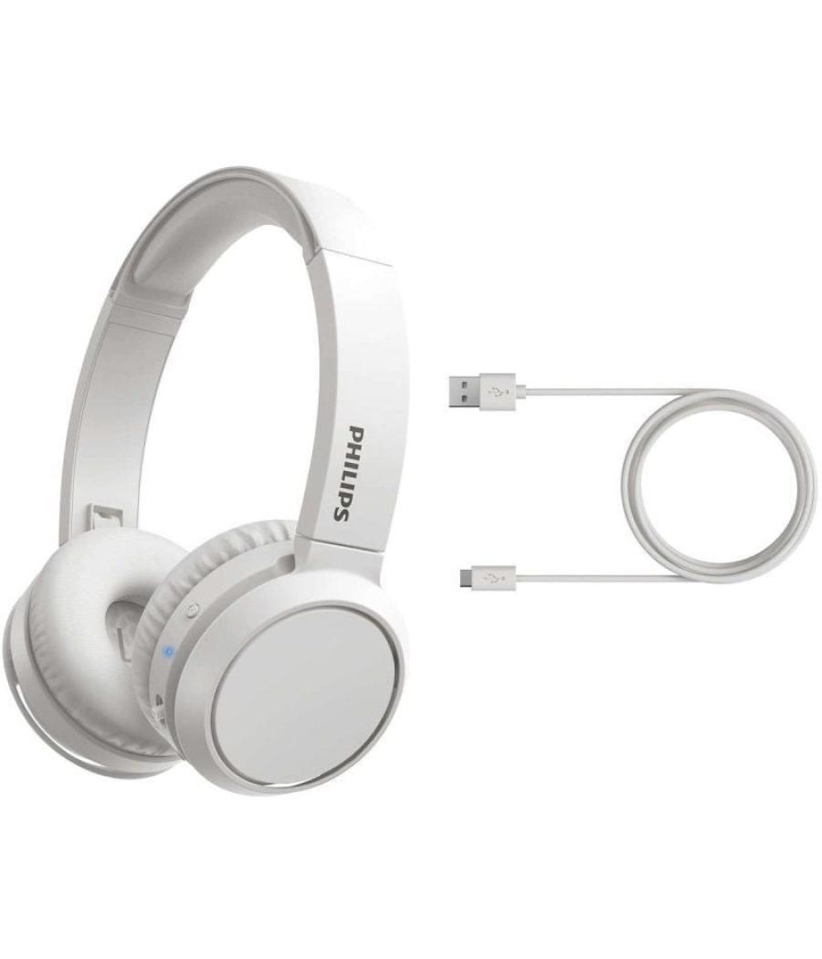 Auriculares inalámbricos philips tah4205/ con micrófono/ bluetooth/ blancos