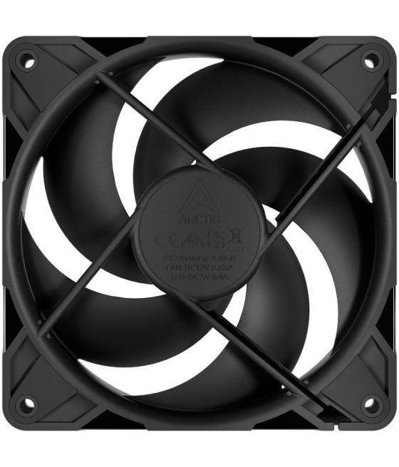 Ventilador arctic p12 pro reverse/ 12cm/ negro