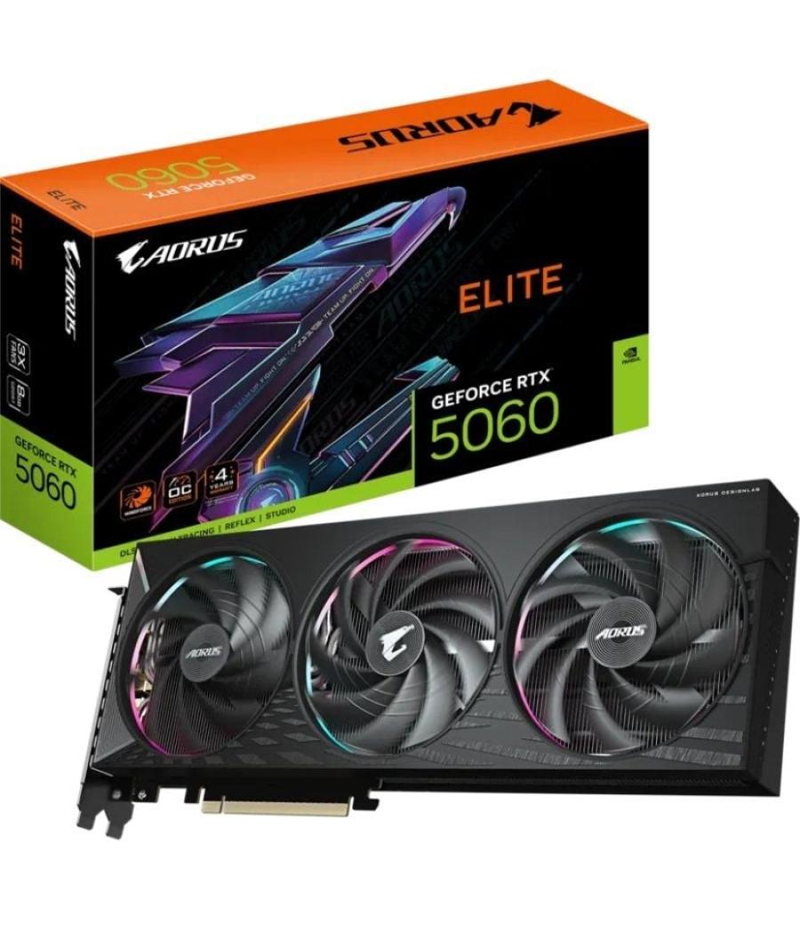 Tarjeta gráfica gigabyte aorus geforce rtx 5060 elite/ 8gb gddr7