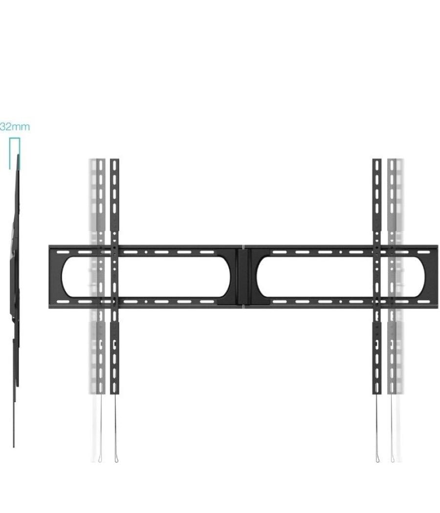 Soporte de pared fijo tooq lp37140f-b para tv de 37-140'/ hasta 125kg