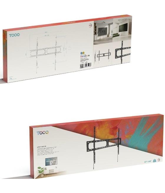Soporte de pared inclinable tooq lp37140t-b para tv de 37-140'/ hasta 125kg