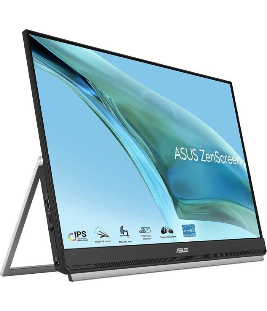 Monitor portátil asus zenscreen mb249c 23.8'/ full hd/ multimedia/ regulable en altura/ negro