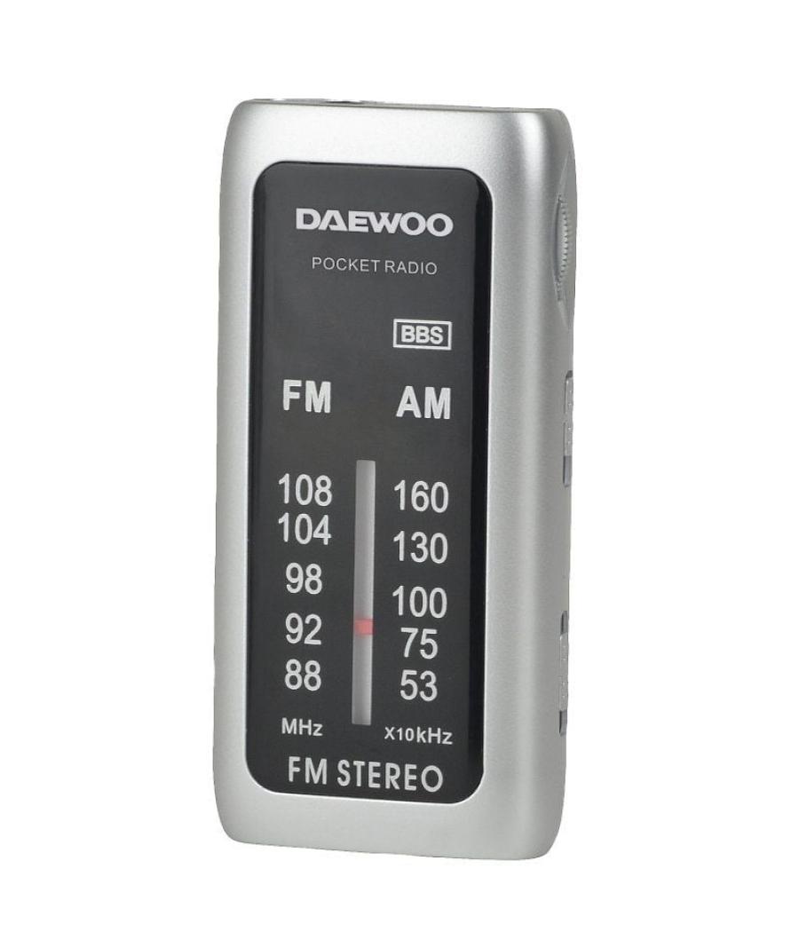 Radio portátil daewoo dw1129/ plata