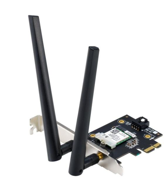 Tarjeta de red inalámbrica-pci express asus pce-axe5400/ 5400mbps/ 2.4/5/6ghz