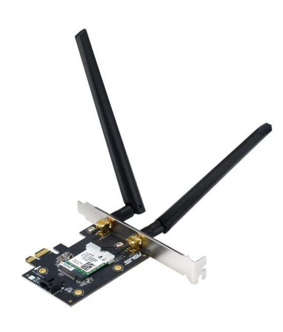 Tarjeta de red inalámbrica-pci express asus pce-axe5400/ 5400mbps/ 2.4/5/6ghz