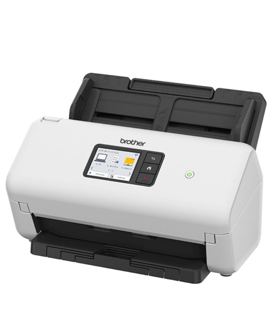 Escáner documental brother ads-4550w con alimentador de documentos adf/ doble cara