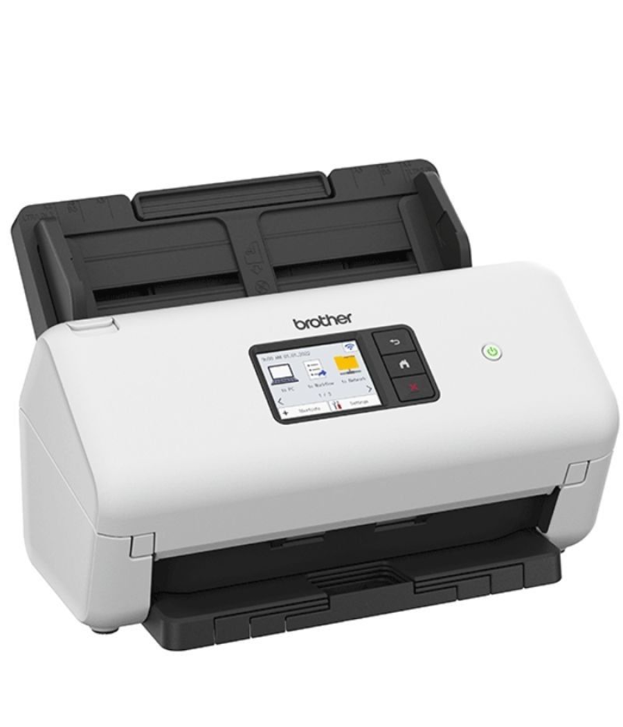 Escáner documental brother ads-4550w con alimentador de documentos adf/ doble cara
