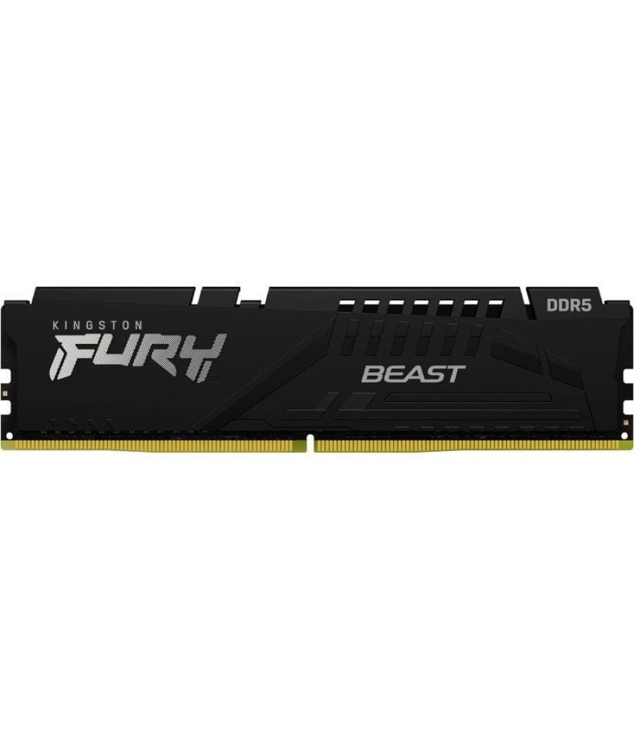 Memoria ram kingston fury beast 32gb/ ddr5/ 5600mhz/ 1.25v/ cl40/ dimm