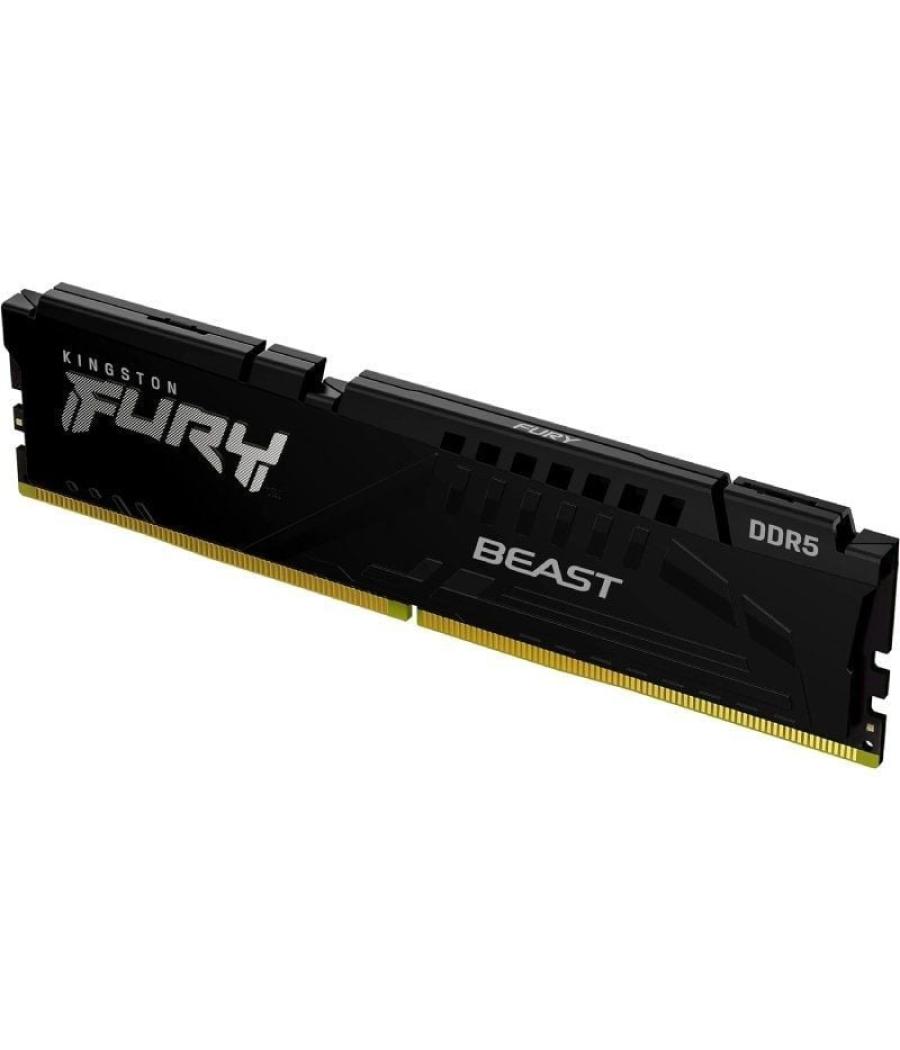 Memoria ram kingston fury beast 32gb/ ddr5/ 5600mhz/ 1.25v/ cl40/ dimm
