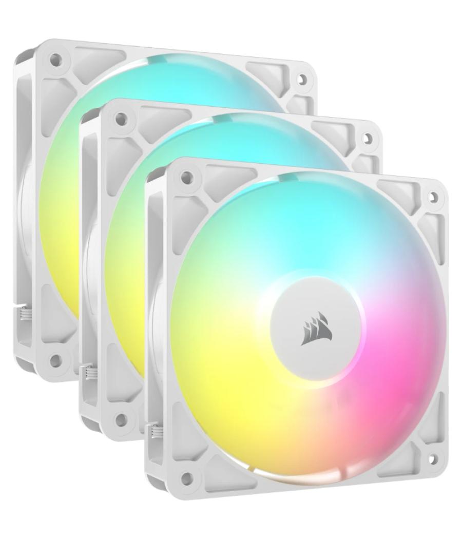Ventilador auxiliar rs120 a-rgb 120mm white triple pack corsair