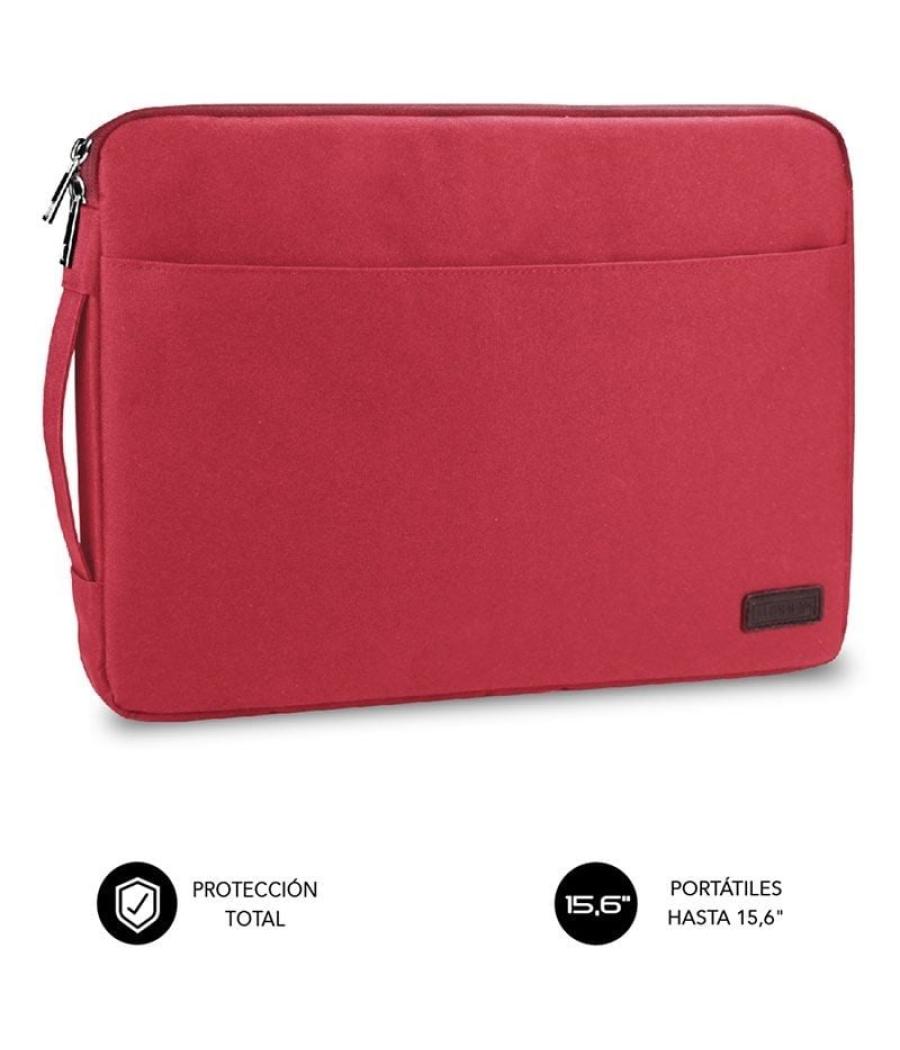 Funda subblim urban laptop sleeve para portátiles hasta 15.6'/ roja