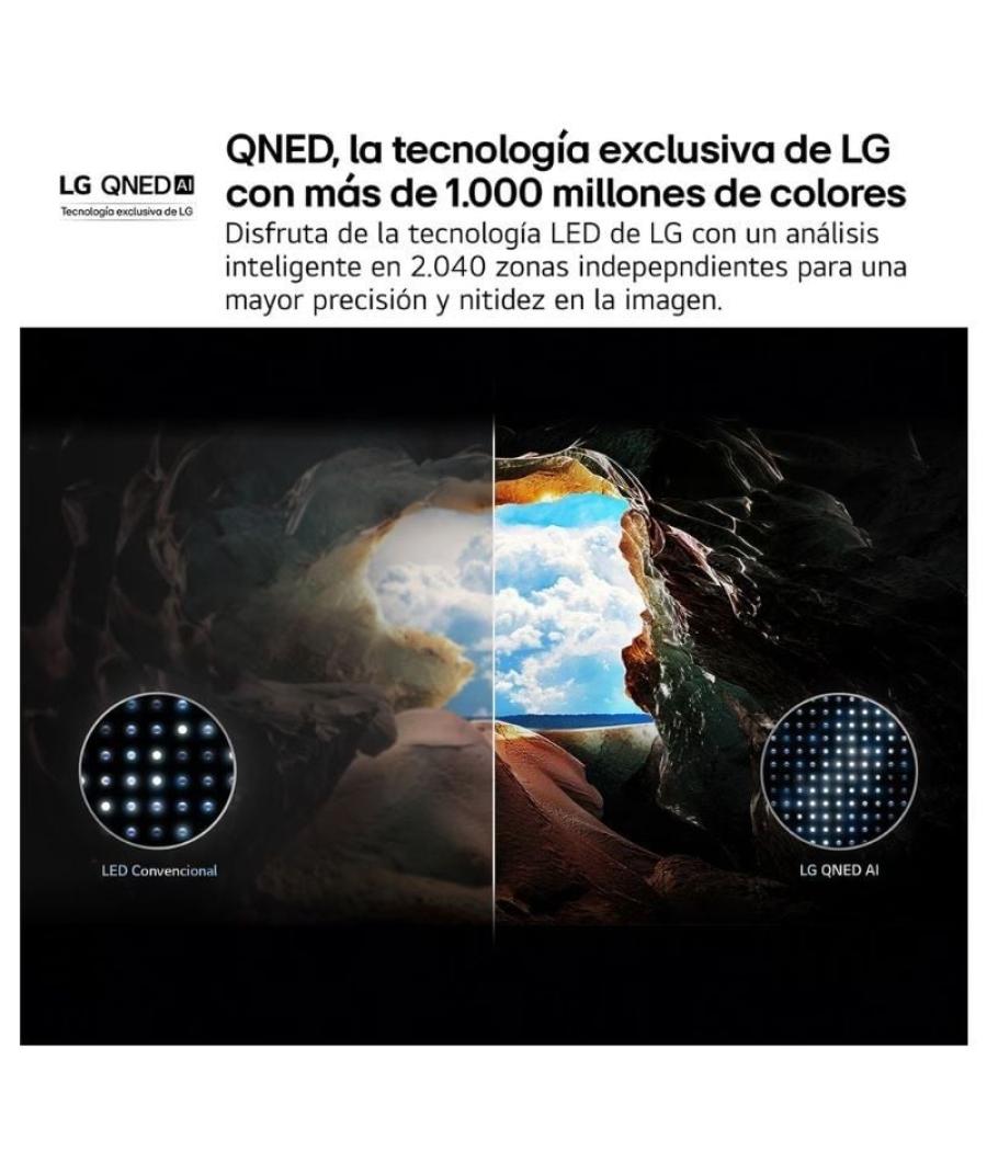 Televisor lg qned ai qned70 43qned70a6a 43'/ ultra hd 4k/ smart tv/ wifi