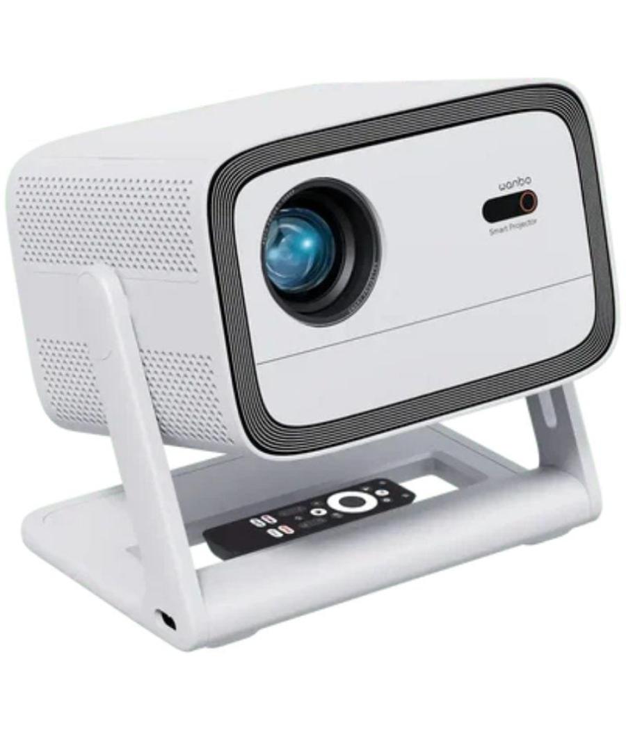 Proyector portátil wanbo vali 1/ 900 lúmenes/ full hd/ hdmi/ bluetooth/ wifi/ blanco