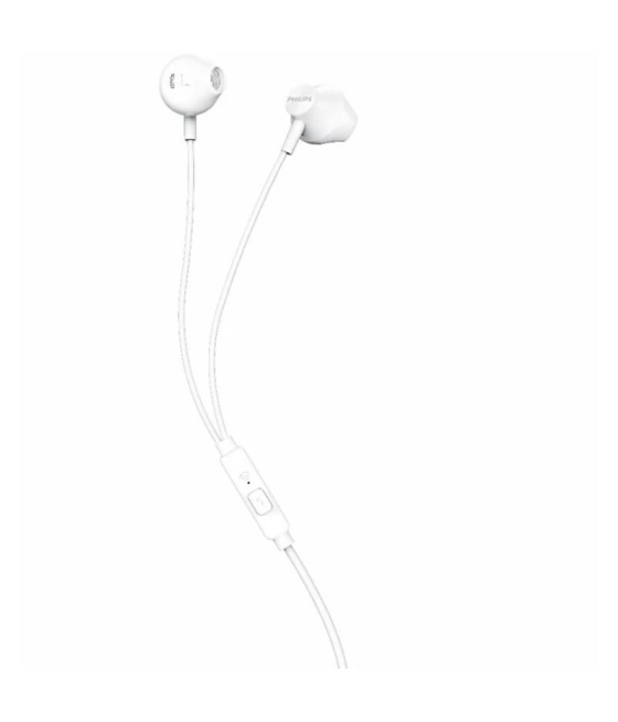 Auriculares intrauditivos philips taue101/ con micrófono/ jack 3.5/ blancos
