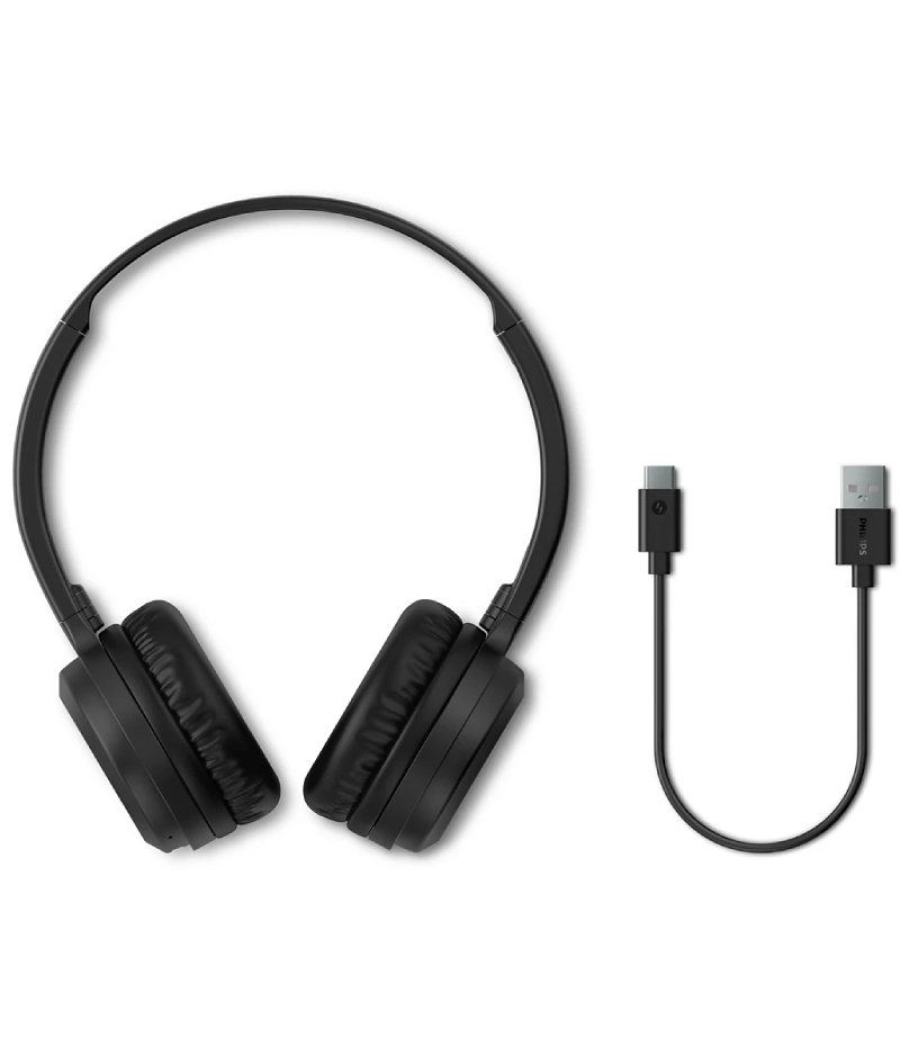 Auriculares inalámbricos philips tah1108bk/ con micrófono/ bluetooth/ negros