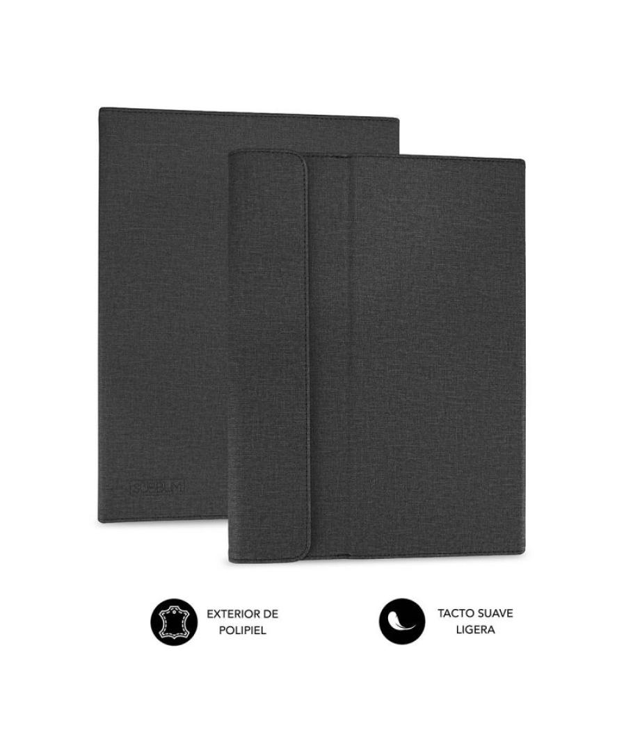 Funda subblim clever stand para tablets de 9'-10.1'/ negra