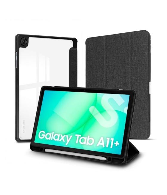 Funda subblim clear shock case para samsung a11+/ negra