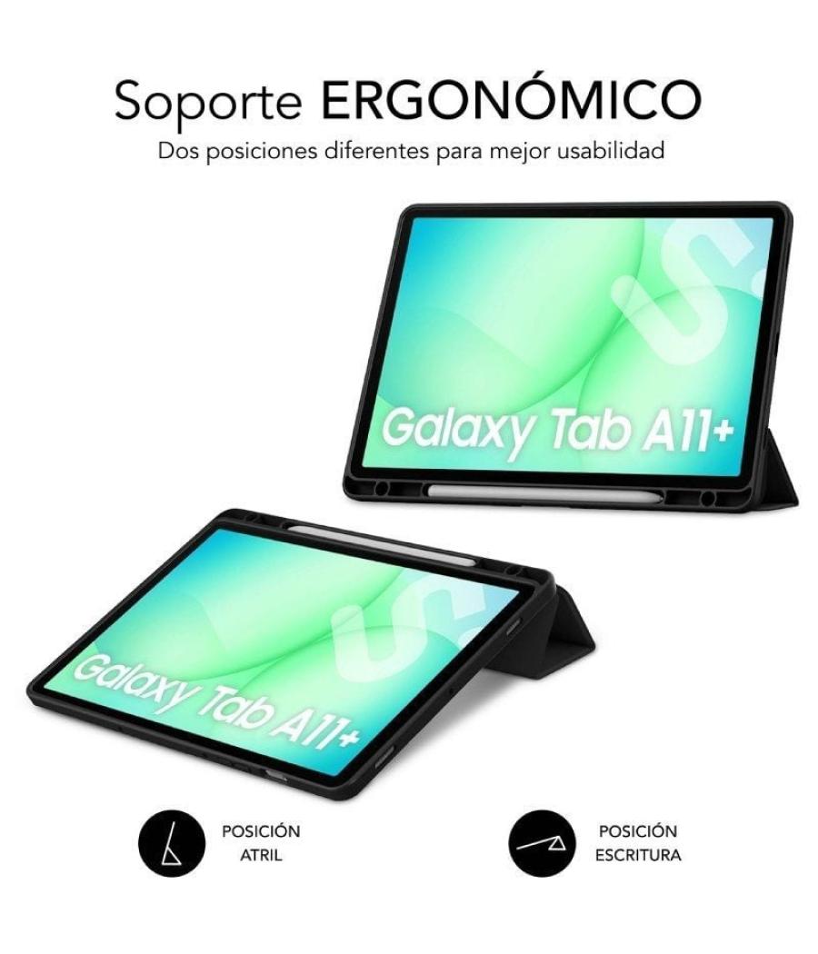 Funda subblim clear shock case para samsung a11+/ negra