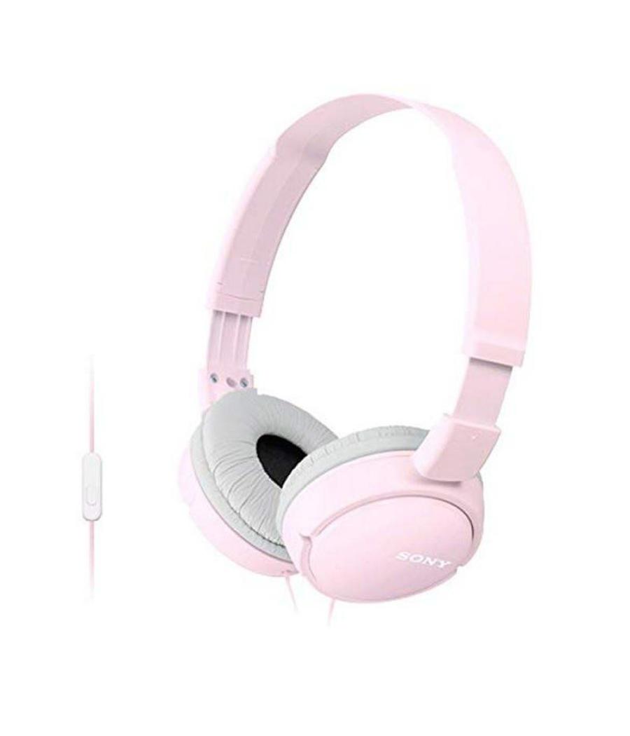 Auriculares sony mdr-zx110ap/ con micrófono/ jack 3.5/ rosas