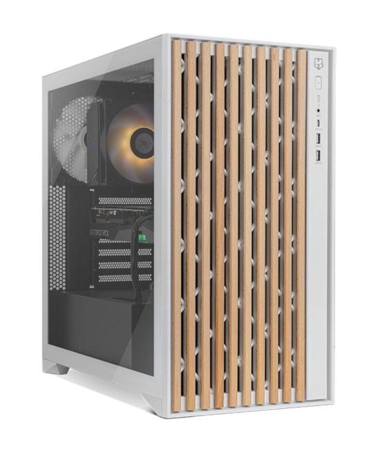 Caja gaming semitorre nox hummer element/ blanca