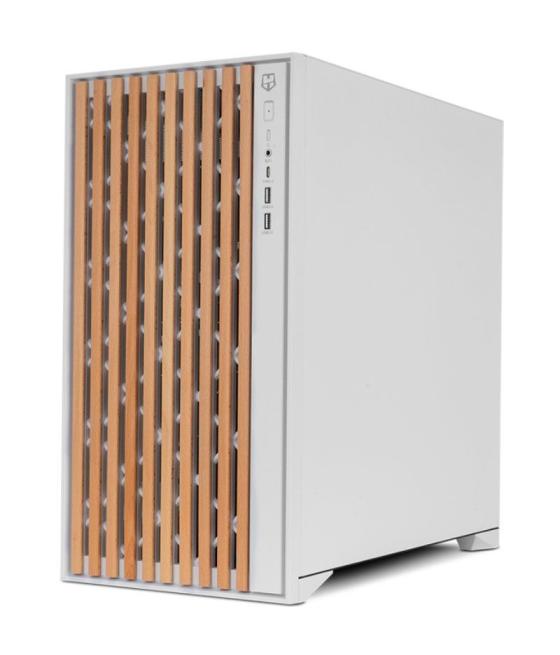 Caja gaming semitorre nox hummer element/ blanca