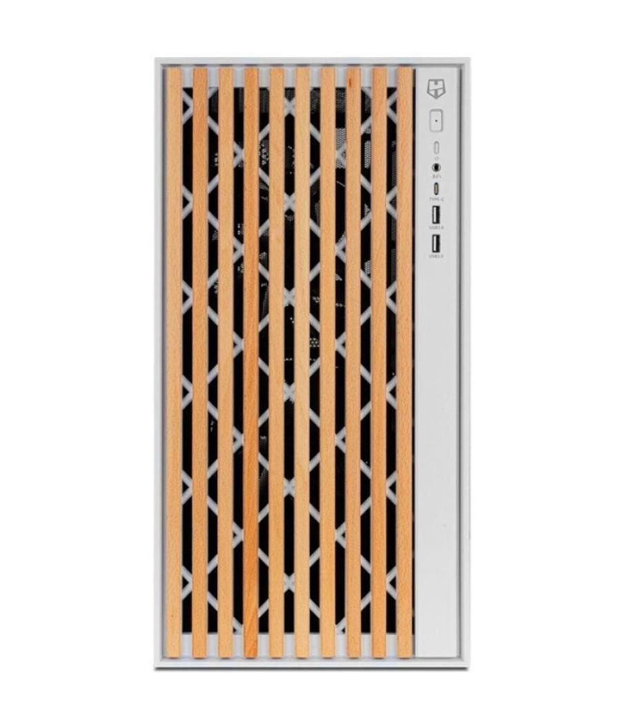 Caja gaming semitorre nox hummer element/ blanca