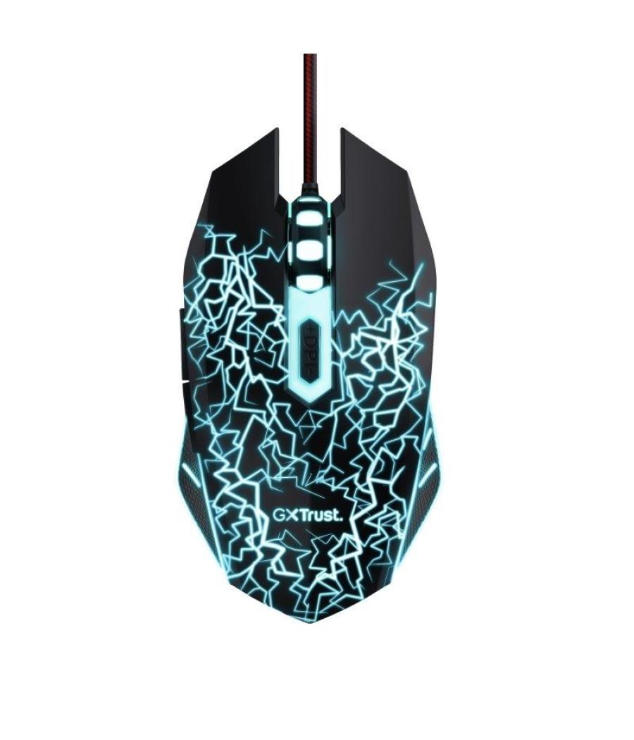 Ratón gaming trust gaming gxt 105x izza/ hasta 4000 dpi