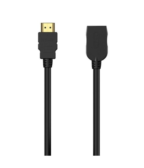 Cable alargador hdmi aisens a120-0544/ hdmi macho - hdmi hembra/ hasta 10w/ 2250mbps/ 1m/ negro
