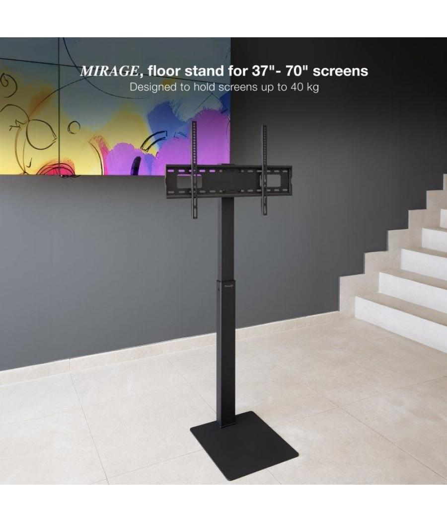 Soporte de suelo tooq fs2285m-b para tv de 37-70'/ hasta 40kg