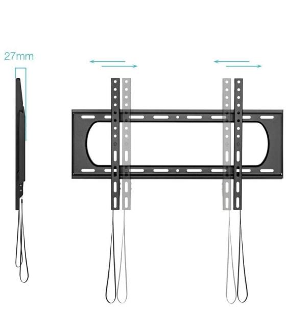 Soporte de pared tooq lp1084f-b para tv de 37-80'/ hasta 80kg
