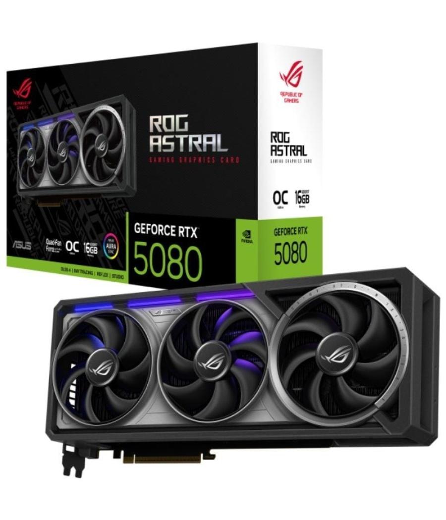 Tarjeta gráfica asus rog astral geforce rtx 5080 oc/ 16gb gddr7