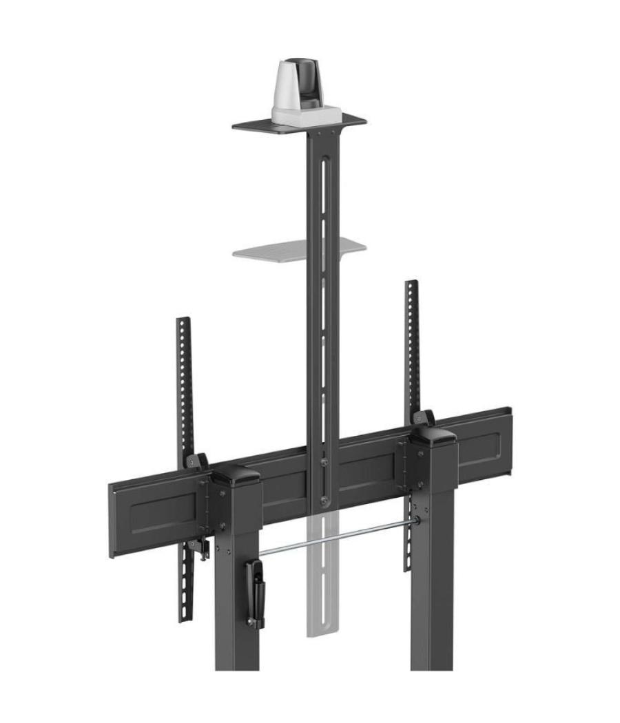 Soporte de suelo inclinable con ruedas y manivela aisens ft100te-403 para tv 60-100'/ hasta 100kg