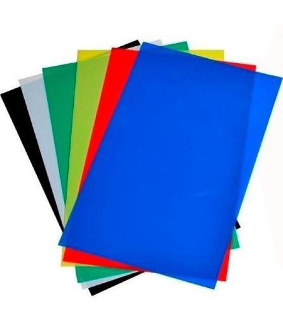 Dhp tapas encuadernación 450 micras a4 polipropileno azul -pack 100u-