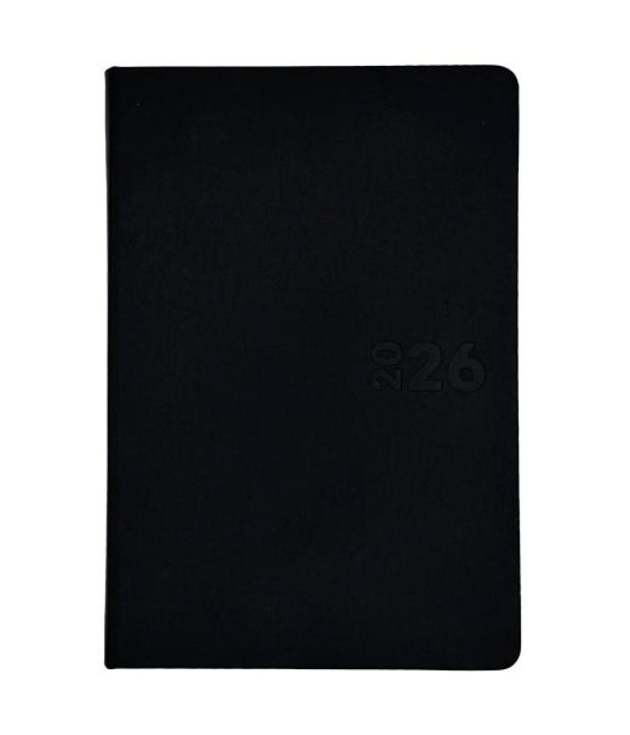 Didex agenda boston 21dz día página 14.5x21cm negro 2026