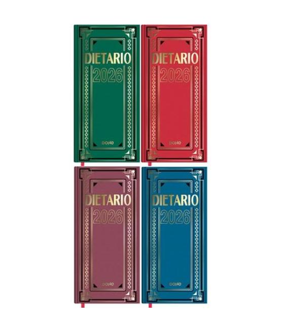 Dohe dietario dos tercios 14.5x31cm dp cartón geltex c/surtidos 2026