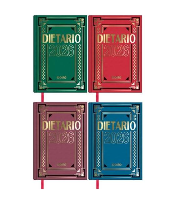 Dohe dietario cuarto 15x21cm dp cartón geltex c/surtidos 2026