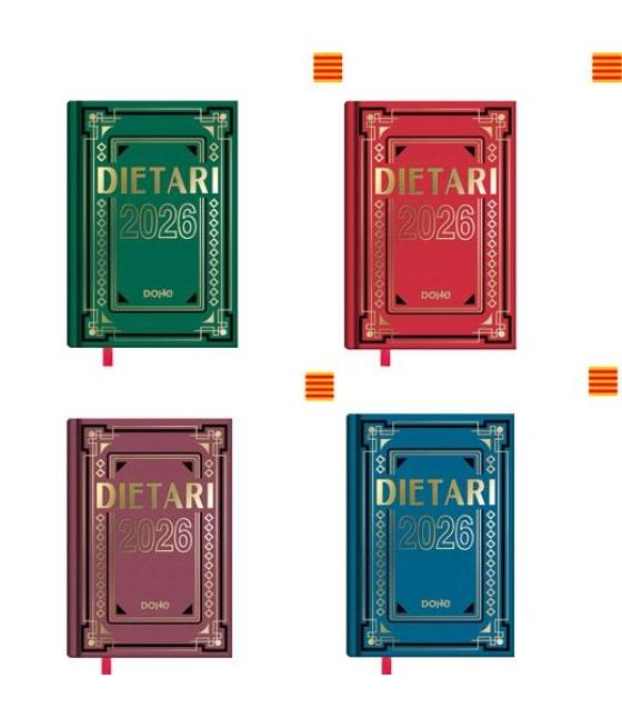 Dohe dietario octavo 11.5x16.5cm dp cartón geltex c/surtidos 2026 catalán